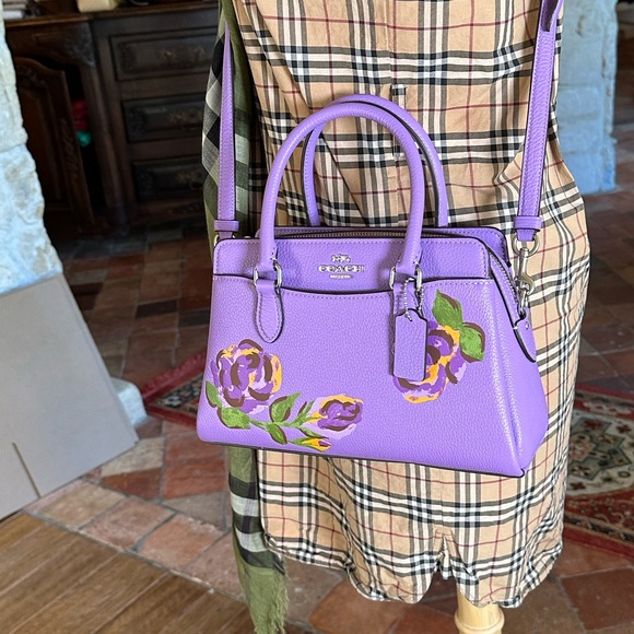 Coach Rose mini Darcie Leather satchel NWT Guaranteed Authentic - Picture 3 of 12